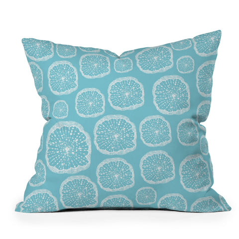 Rachael Taylor Wheel Of Wonder Turquoise Throw Pillow