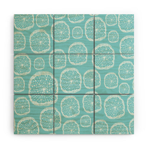 Rachael Taylor Wheel Of Wonder Turquoise Wood Wall Mural