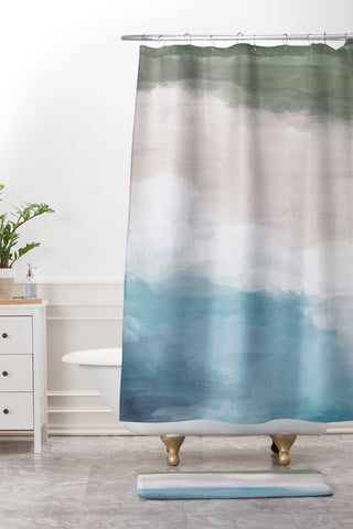 Rachel Elise Hawaii Aerial Shower Curtain And Mat