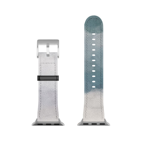 Rachel Elise Lavender Purple Sunset Teal Aqua Blue Ocean Waves Abstract Nature Painting Apple Watch Band