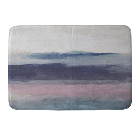Rachel Elise Purple Waves Memory Foam Bath Mat