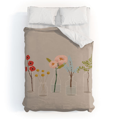 Rachel Szo Blooming 1 Duvet Cover