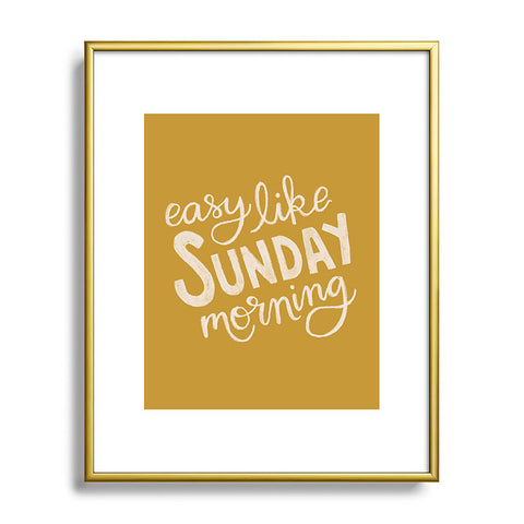 Rachel Szo Easy Like Sunday Morning Metal Framed Art Print
