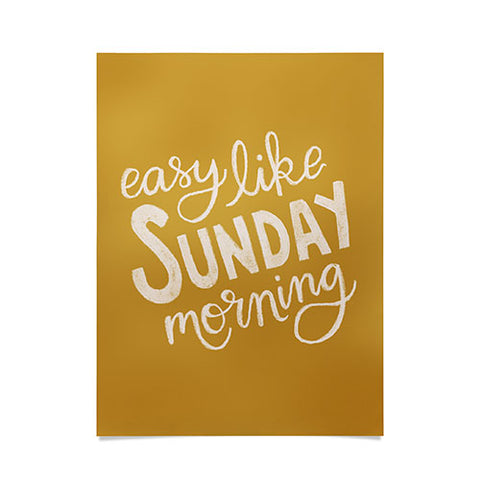 Rachel Szo Easy Like Sunday Morning Poster