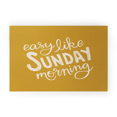 Rachel Szo Easy Like Sunday Morning Welcome Mat