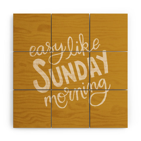 Rachel Szo Easy Like Sunday Morning Wood Wall Mural
