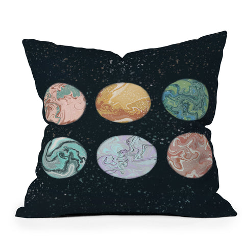 Rachel Szo Ima Need Space Outdoor Throw Pillow
