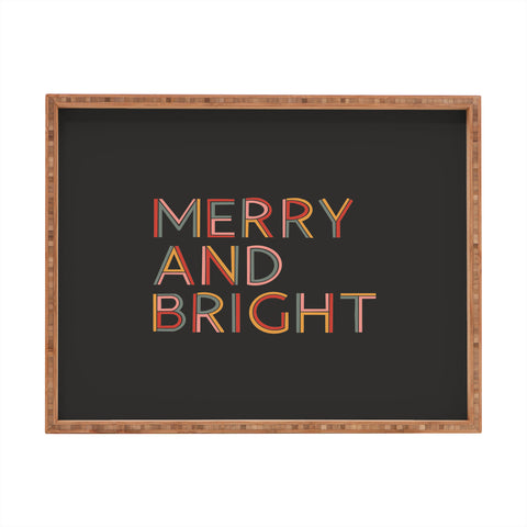 Rachel Szo Merry and Bright Dark Rectangular Tray