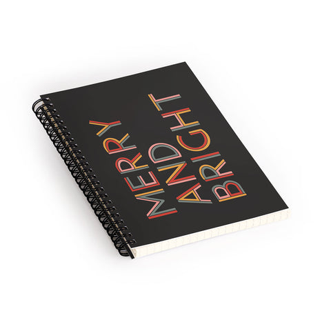 Rachel Szo Merry and Bright Dark Spiral Notebook