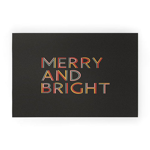 Rachel Szo Merry and Bright Dark Welcome Mat