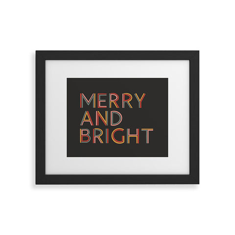 Rachel Szo Merry and Bright Dark Framed Art Print