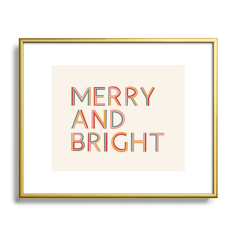 Rachel Szo Merry and Bright Light Metal Framed Art Print