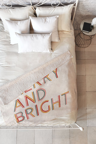 Rachel Szo Merry and Bright Light Fleece Throw Blanket