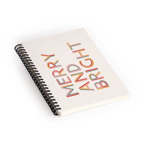Rachel Szo Merry and Bright Light Spiral Notebook