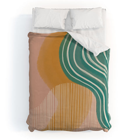 Rachel Szo Morning Swim Duvet Cover