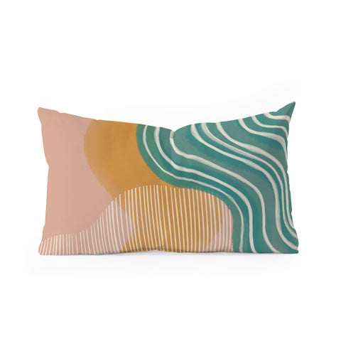 Rachel Szo Morning Swim Oblong Throw Pillow