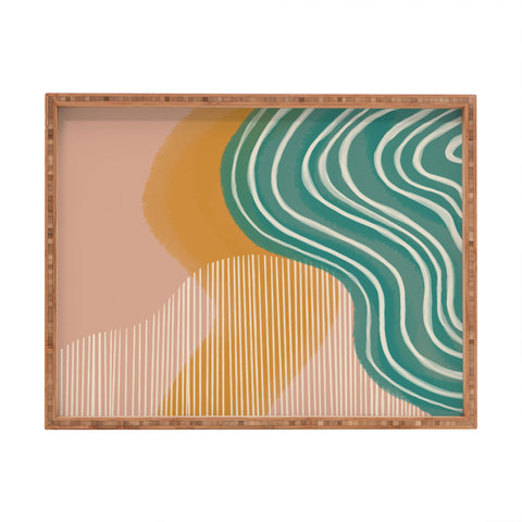 Rachel Szo Morning Swim Rectangular Tray