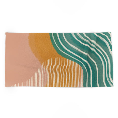 Rachel Szo Morning Swim Beach Towel