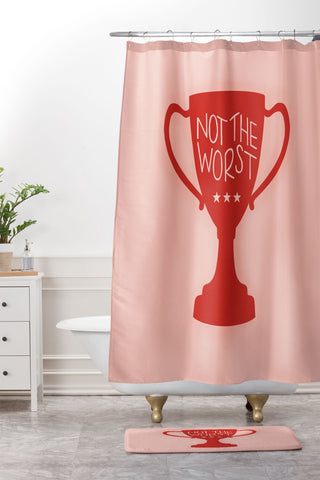 Rachel Szo Not The Worst Shower Curtain And Mat