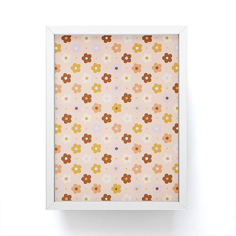 Rachel Szo Pink Daisy Pattern Framed Mini Art Print