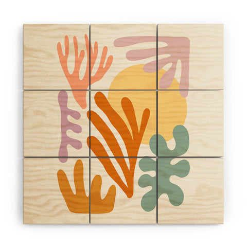 Rachel Szo Seagrass Sun Wood Wall Mural