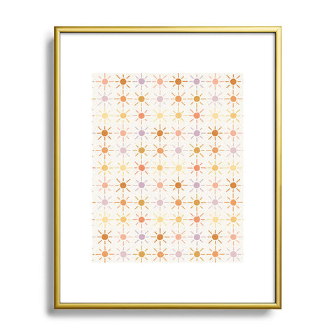 Rachel Szo Sunny Pattern Metal Framed Art Print