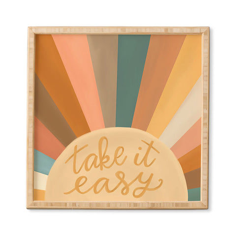 Rachel Szo Take It Easy Sunshine Framed Wall Art