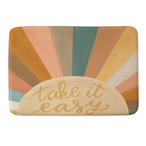 Rachel Szo Take It Easy Sunshine Memory Foam Bath Mat