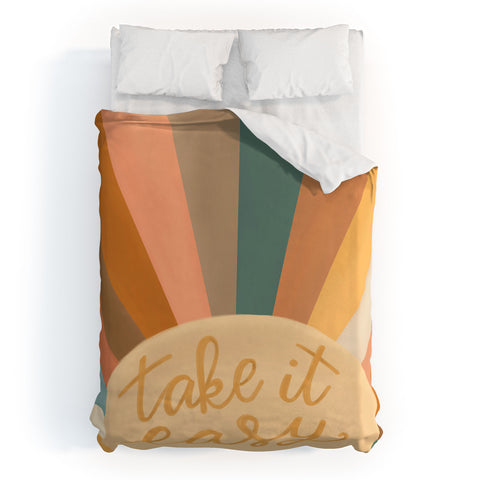 Rachel Szo Take It Easy Sunshine Duvet Cover