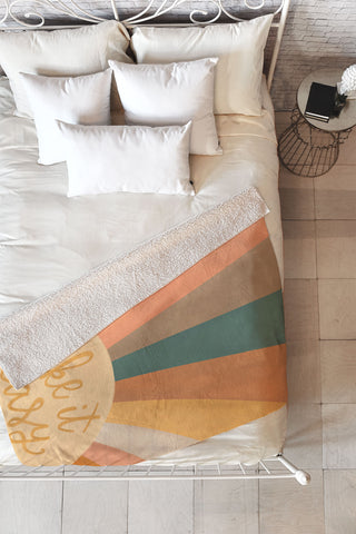 Rachel Szo Take It Easy Sunshine Fleece Throw Blanket