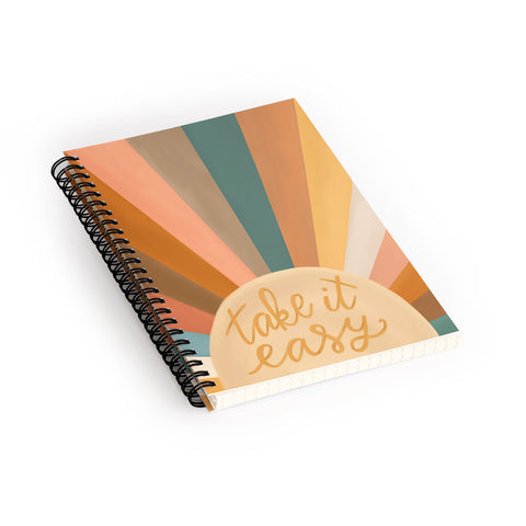 Rachel Szo Take It Easy Sunshine Spiral Notebook