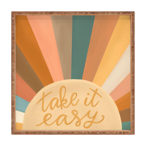 Rachel Szo Take It Easy Sunshine Square Tray