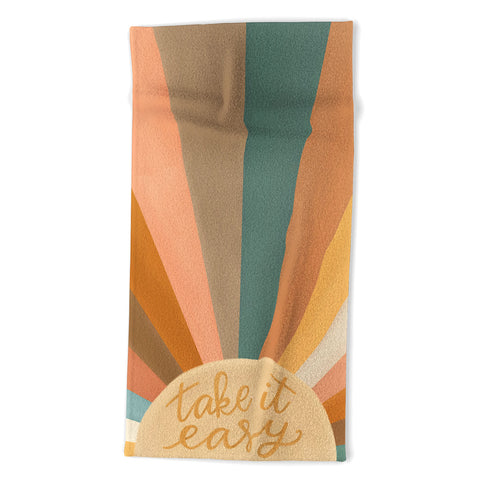 Rachel Szo Take It Easy Sunshine Beach Towel