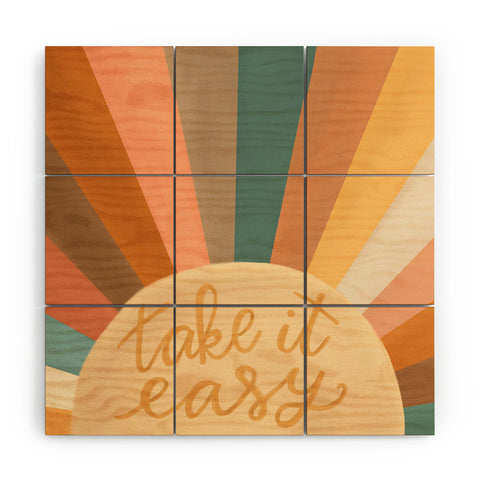 Rachel Szo Take It Easy Sunshine Wood Wall Mural