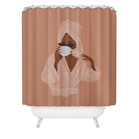 Rachel Szo Treat Yourself Shower Curtain
