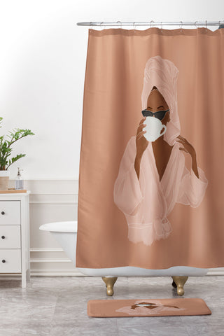 Rachel Szo Treat Yourself Shower Curtain And Mat