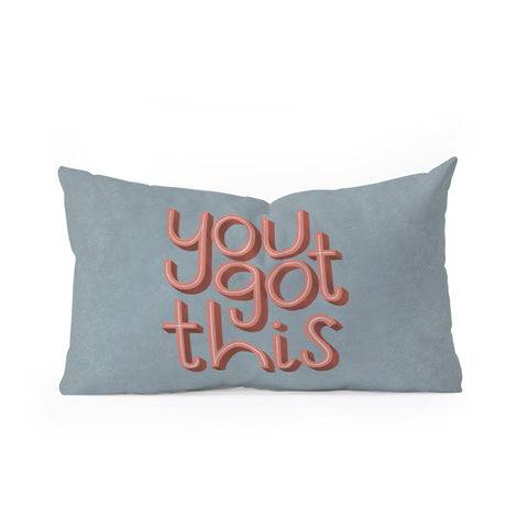 Rachel Szo You Got This III Oblong Throw Pillow