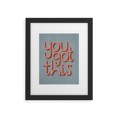 Rachel Szo You Got This III Framed Art Print