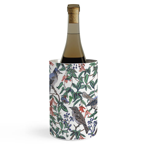 Rachelle Roberts Blue Bird Viney Leaf Wine Chiller