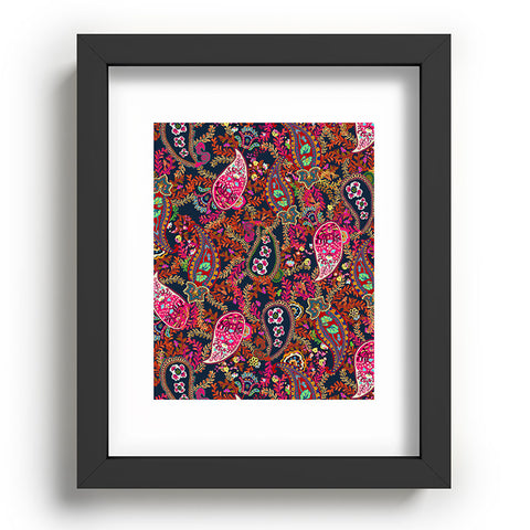 Rachelle Roberts Boho Paisley Recessed Framing Rectangle