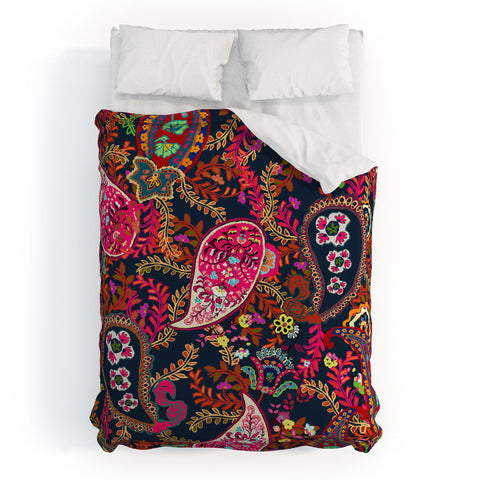 Rachelle Roberts Boho Paisley Duvet Cover