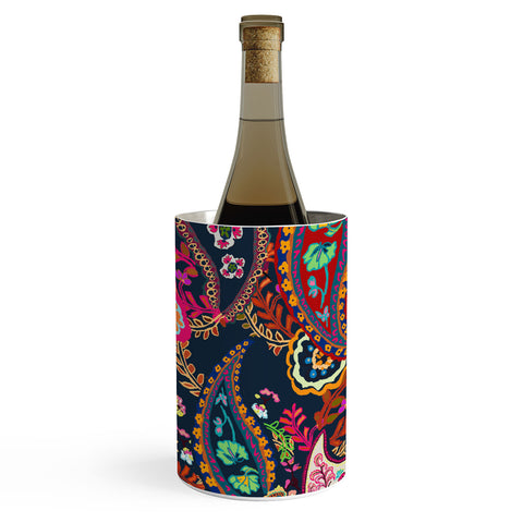 Rachelle Roberts Boho Paisley Navy Wine Chiller