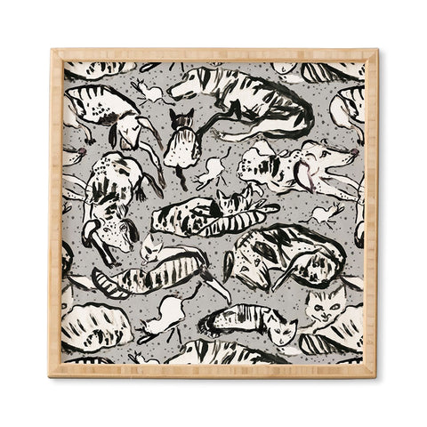 Rachelle Roberts Charming Cats And Dogs Framed Wall Art