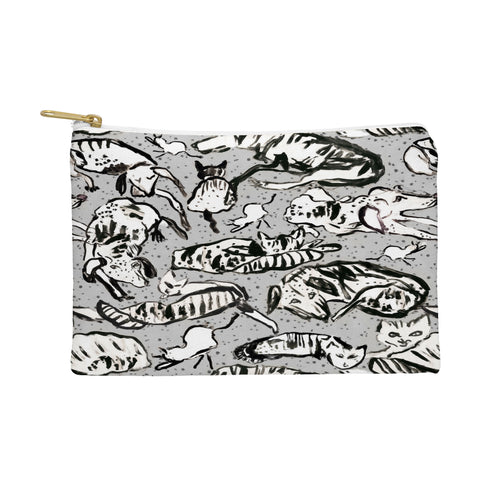 Rachelle Roberts Charming Cats And Dogs Pouch