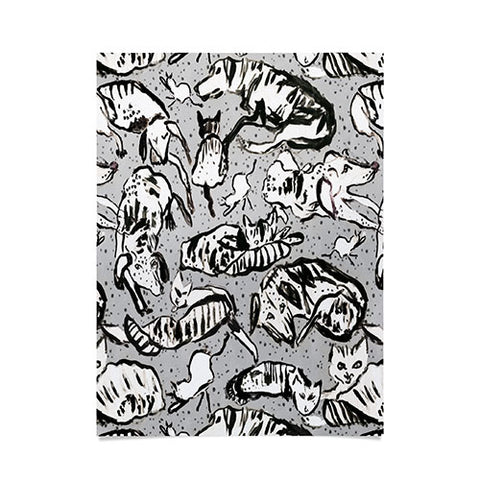 Rachelle Roberts Charming Cats And Dogs Poster