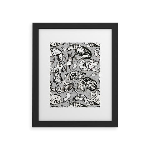 Rachelle Roberts Charming Cats And Dogs Framed Art Print