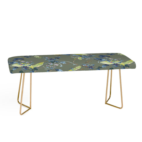 Rachelle Roberts Dandelion Floral Bench