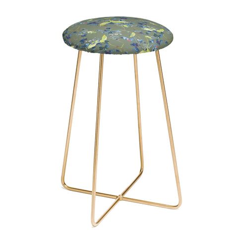 Rachelle Roberts Dandelion Floral Counter Stool