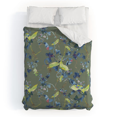 Rachelle Roberts Dandelion Floral Duvet Cover