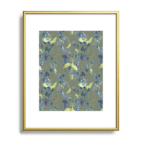 Rachelle Roberts Dandelion Floral Metal Framed Art Print